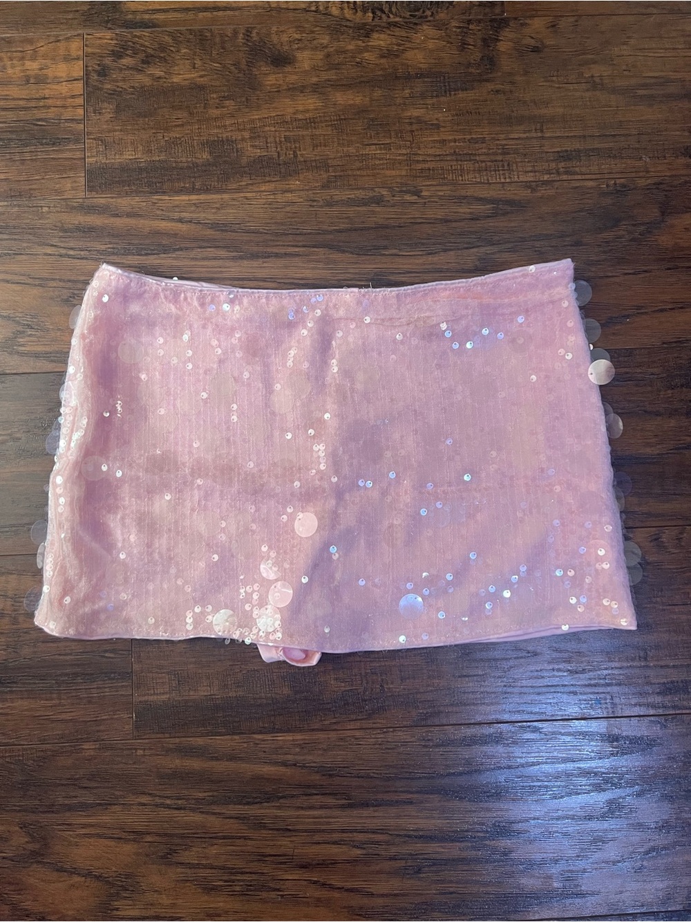 SHEIN Pink Sequin Mini Skirt